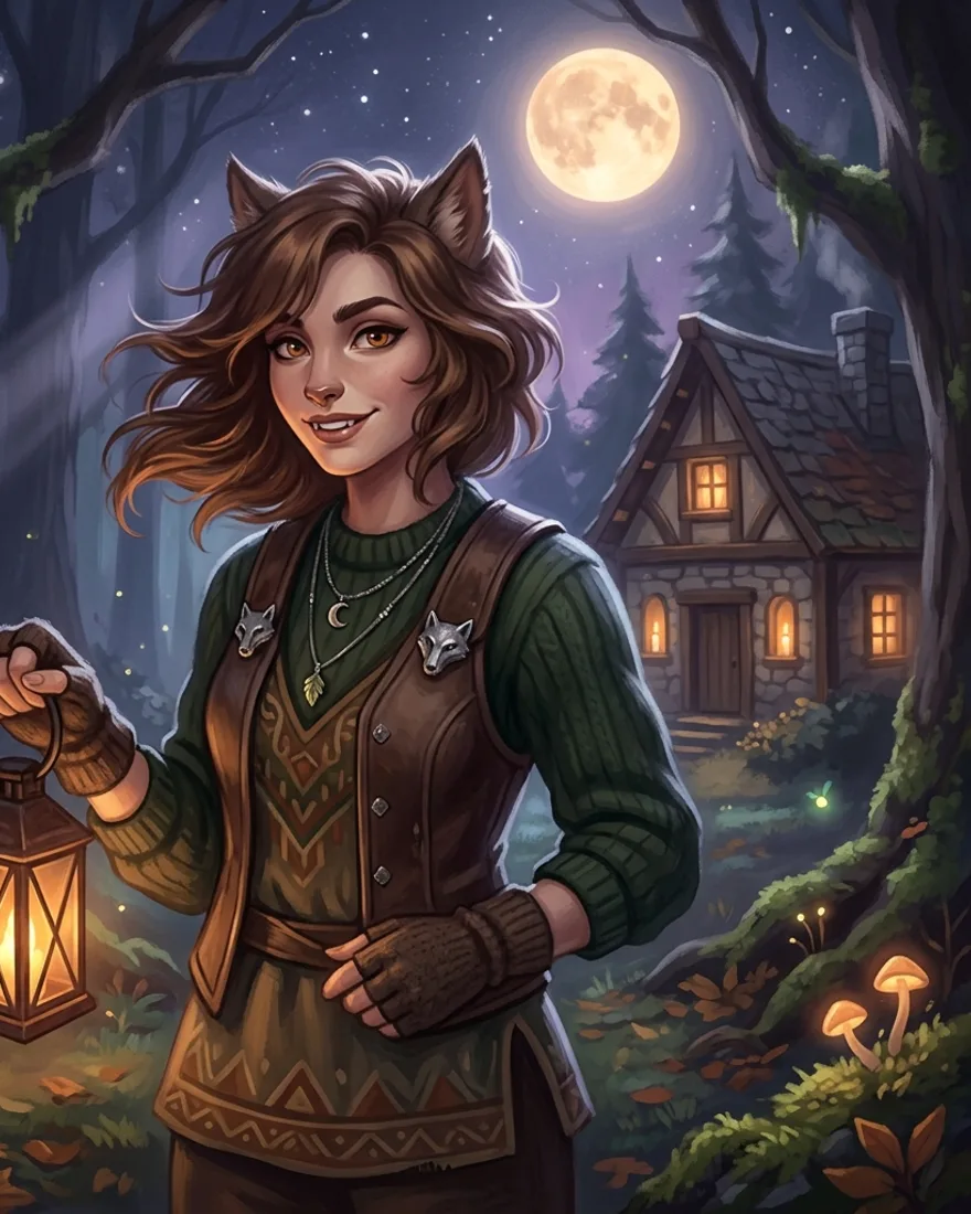 Saga, the warm and expressive werewolf romance option.